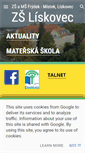 Mobile Screenshot of info.skola.liskovec.cz